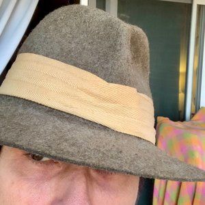 L L Bean Wool Felted Fedora - Made in England